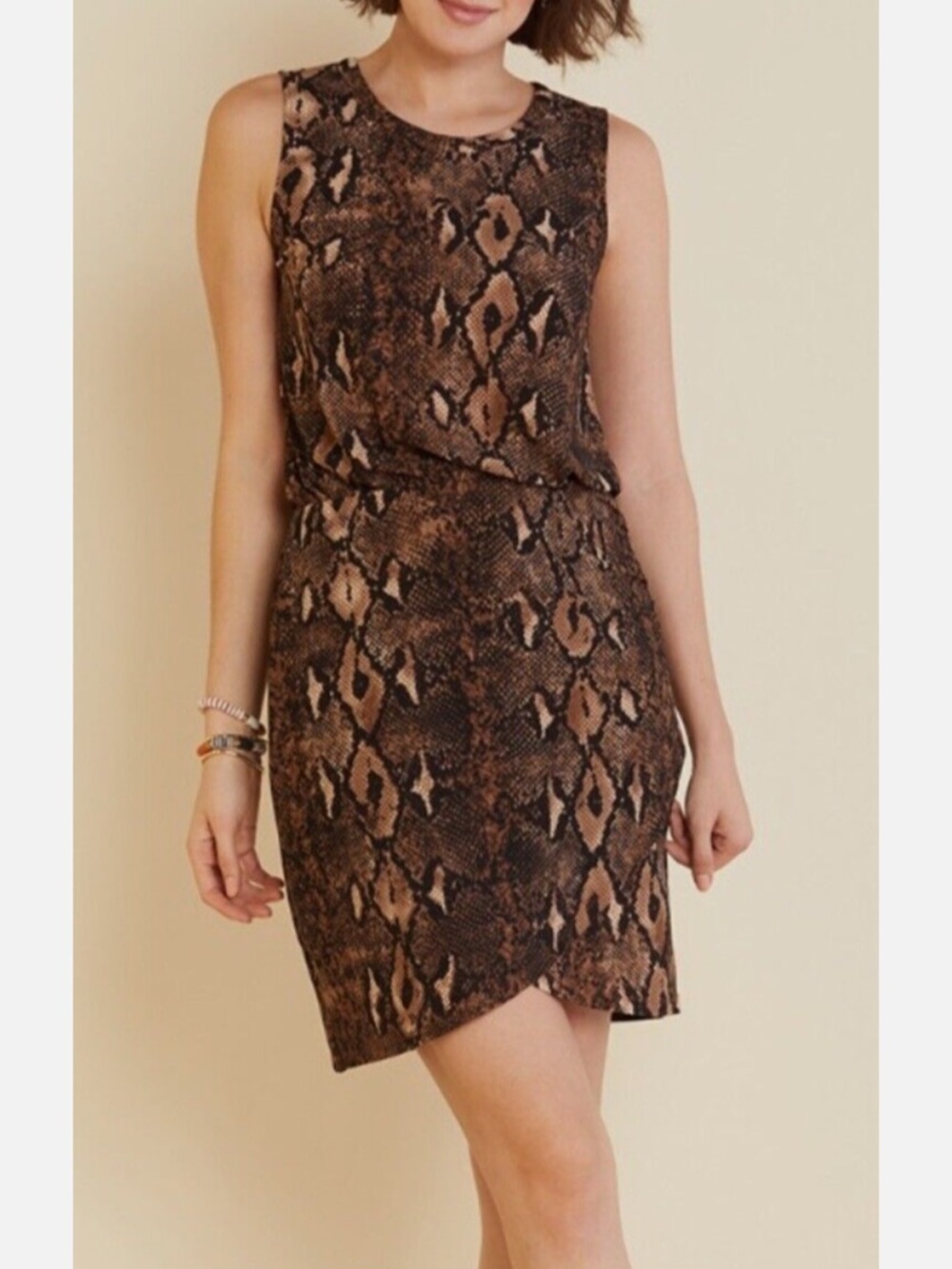 Sunday in Brooklyn Snake Print Dress